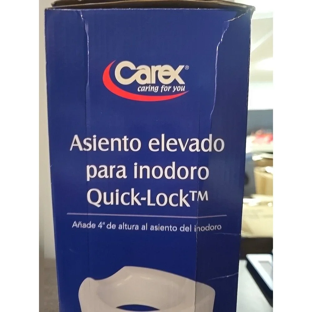 Carex Quick Lock Raised Toilet Seat 4